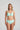 Mint Heart-shaped foam cup bra with daisy straps and silicone-backed support, convertible to halter or shoulder style.