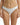 White Butter Thong in ultra-soft Austrian modal fabric with raw-cut edges for a smooth, line-free look.