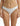 White Butter Thong in ultra-soft Austrian modal fabric with raw-cut edges for a smooth, line-free look.