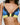 Andres Sarda Bremer Bralette in blue, yellow, and black with double straps
