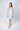 Baby Blue bamboo chemise with lace racerback and sheer lace underbust, offering breathable comfort and chic, body-hugging elegance.