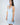 Baby Blue bamboo chemise with lace racerback and sheer lace underbust, offering breathable comfort and chic, body-hugging elegance.