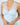 Close-up of bamboo fabric and lace texture on Aspen Dream Nora Racerback Chemise in Ice Melt.