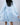 Aspen Dream Nora Short Robe in Ice Melt with lace panels, pockets, and sewn-in belt in soft, breathable bamboo fabric.