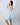 Aspen Dream Nora Short Robe in Ice Melt with lace panels, pockets, and sewn-in belt in soft, breathable bamboo fabric.