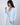 Aspen Dream Nora Short Robe in Ice Melt with lace panels, pockets, and sewn-in belt in soft, breathable bamboo fabric.