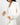 Model wearing Nora Short Robe in Ivory with lace cuffs