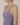 Aspen Dream violaceous ribbed camisole with shelf bra and adjustable straps in breathable bamboo fabric for soft support and comfort.