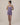 Aspen Dream violaceous ribbed shorts with golden buttons and pull-on waist in soft, breathable bamboo for cozy everyday wear.