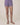 Aspen Dream violaceous ribbed shorts with golden buttons and pull-on waist in soft, breathable bamboo for cozy everyday wear.
