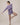 Aspen Dream violaceous ribbed shorts with golden buttons and pull-on waist in soft, breathable bamboo for cozy everyday wear.