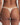 Avero mini thong in pink with floral embroidery and opaque front, soft waistband, and sleek, minimal back for a sexy fit.