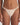 Avero mini thong in pink with floral embroidery and opaque front, soft waistband, and sleek, minimal back for a sexy fit.