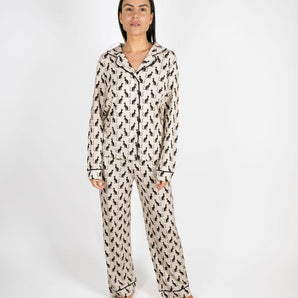 Grace printed long pajama set