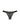 Intricate black lace thong with sheer mesh and cotton lining, elegant