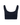 Classic seamless navy sports bra in soft ribbed fabric with light support and smooth fit, perfect for everyday comfort.