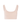 Classic seamless pink sports bra in soft ribbed fabric with light support and smooth fit, perfect for everyday comfort.