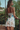 back view of the Clea nightdress by Marjolaine showing the lace back detail and spaghetti straps in white