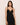 Eberjey Beatrix short black slip in TENCEL Modal with lace trim and plunge neckline.