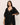 Eberjey Beatrix short black slip in TENCEL Modal with lace trim and plunge neckline.