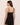 Eberjey Beatrix Cami and Short Pajama Set in black with lace trim and adjustable straps