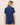 Model wearing Frida PJ set  in navy/ivory with chest pocket and relaxed fit