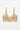 flat lay of the Else Bella soft triangle bra showing wireless longline silhouette and 5-row closure in oat milk