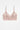 flat lay of the Else Bella soft triangle bra showing wireless longline silhouette and 5-row closure in vintage rose