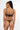 back view of model wearing the Else Bella thong with minimal coverage and string sides in black