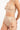 model wearing the Else Bella thong featuring pointelle mesh and a minimalist string waistband in oat milk
