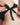 Aubade Ensemble Perle Set with black lace and pearl embellishments on triangle bra and open brief