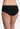 Fleur’t black boyshort panty in soft Tencel™ Modal with lace trim, cheeky coverage, and smooth fit in seasonal fashion colors.