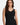 Fleur’t lace strap black camisole in soft TENCEL™ Modal with built-in shelf bra, lace trim, and mid-length fit for layering or lounging.