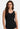 Fleur’t lace strap black camisole in soft TENCEL™ Modal with built-in shelf bra, lace trim, and mid-length fit for layering or lounging.