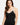 Fleur’t lace strap pink/black camisole in soft TENCEL™ Modal with built-in shelf bra, lace trim, and mid-length fit for layering or lounging.