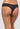 Black Fleur’t mid-rise thong in soft TENCEL™ Modal with flat lace trim, seamless fit, and cotton gusset for breathable comfort.