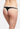 Black/Seashell Fleur’t mid-rise thong in soft TENCEL™ Modal with flat lace trim, seamless fit, and cotton gusset for breathable comfort.