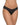 Hanky Panky black rolled signature lace thong with V-front and V-back waistband, one-size fit, low-rise, and gift-ready wrap.