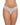Hanky Panky white rolled signature lace thong with V-front and V-back waistband, one-size fit, low-rise, and gift-ready wrap.