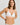 HANRO Satin Deluxe white soft cup T-shirt bra in silky viscose with plunge neckline, padding, and matte gold hardware.