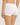 HANRO Touch Feeling white boyleg panty with high rise, full coverage, seamless sides, and soft microfiber for everyday comfort.