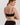 HANRO Touch Feeling black spaghetti strap crop top in soft microfiber with seamless finish and light bust support for versatile wear.