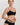 HANRO Touch Feeling black spaghetti strap crop top in soft microfiber with seamless finish and light bust support for versatile wear.