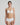 White Heart-shaped padded foam bra in soft white with seamless finish, underwire support, and multi-way straps.