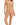 Invisible beige cotton thong with ultra-flat edges and seamless fit, made from soft cotton-elastane blend for a second-skin feel.