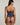 Je M'appelle Sophie strapless bustier in blue notte, silk blend with structured fit and soft sheen