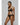 model wearing the Mae bralette by Andres Sarda in black lace with thin straps