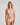 Marie Jo Avero seamless non-padded bra in nude with underwire, check fabric, and daisy straps.