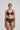 Marie Jo Jereme half-padded plunge bra in Sapphire Blue with checkered texture and flattering demi-cups for lift and comfort.