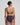 Marie Jo Jereme half-padded plunge bra in Sapphire Blue with checkered texture and flattering demi-cups for lift and comfort.